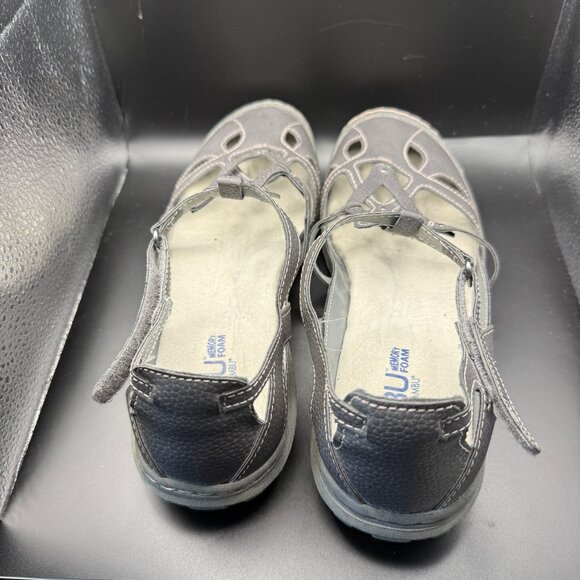 Jbu By Jambu Womens Sydney Memory Foam Gray T-Strap Sandals Size 10M - Picture 2 of 7